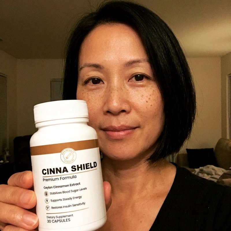 Cinna Shield customer holding their bottle